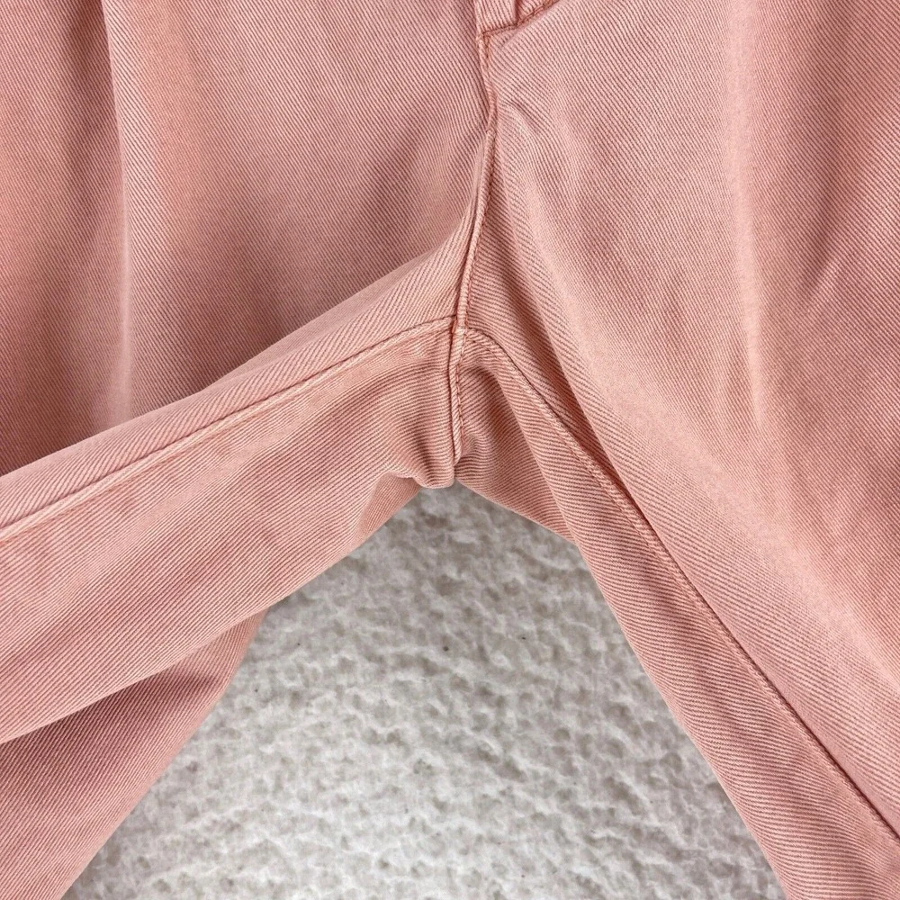 Anthropologie Pink Chino Straight Leg Pants Womens Casual Lightweight‎ Size 27